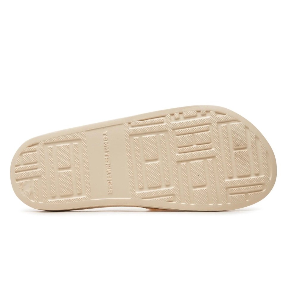 Foto 7 pulgar | Chanclas Tommy Hilfiger Sandalias Monograma Beige Moda De Mujer Original