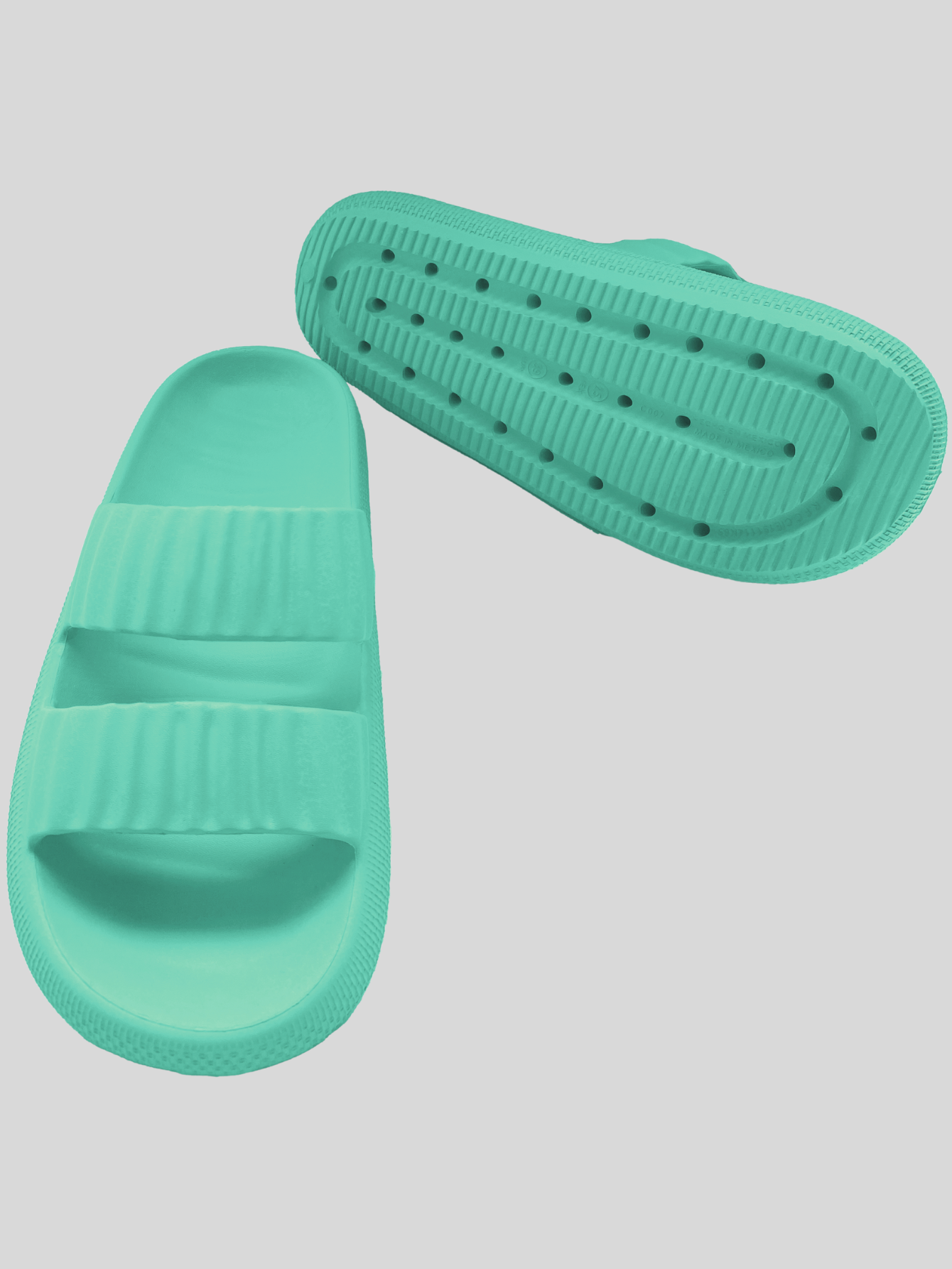 Foto 4 pulgar | Sandalias Para Mujer Para Alberca O Playa Sand-1010 Verde Menta Sponch Antideslizante