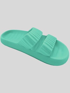 Foto 5 | Sandalias Para Mujer Para Alberca O Playa Sand-1010 Verde Menta Sponch Antideslizante