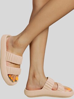 Foto 2 | Sandalias Para Mujer Para Alberca O Playa Sand-1010 Beige Sponch Antideslizante