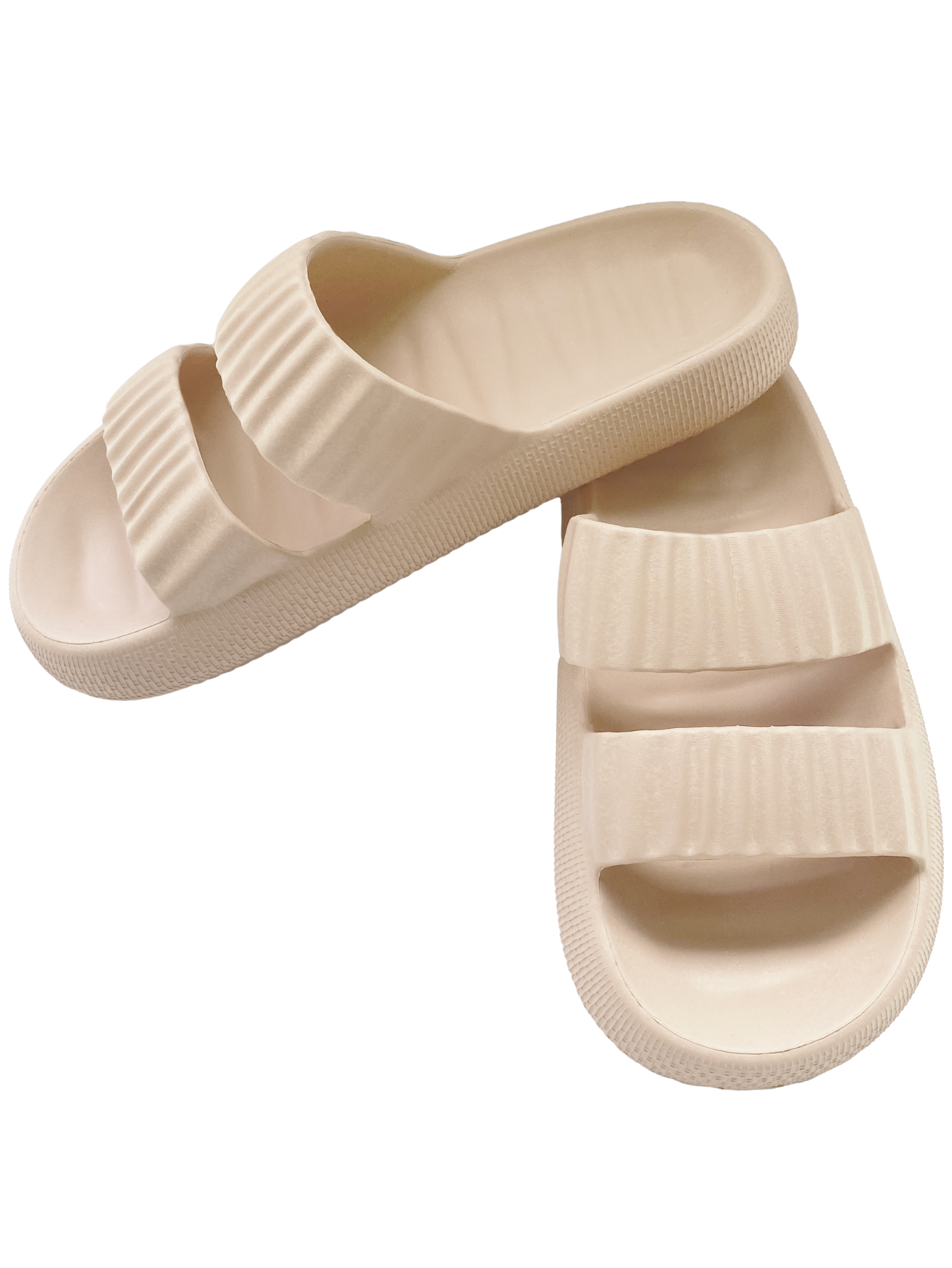 Foto 2 pulgar | Sandalias Para Mujer Para Alberca O Playa Sand-1010 Beige Sponch Antideslizante