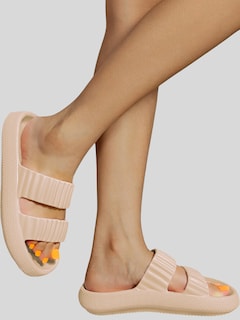 Foto 2 | Sandalias Para Mujer Para Alberca O Playa Sand-1010 Beige Sponch Antideslizante