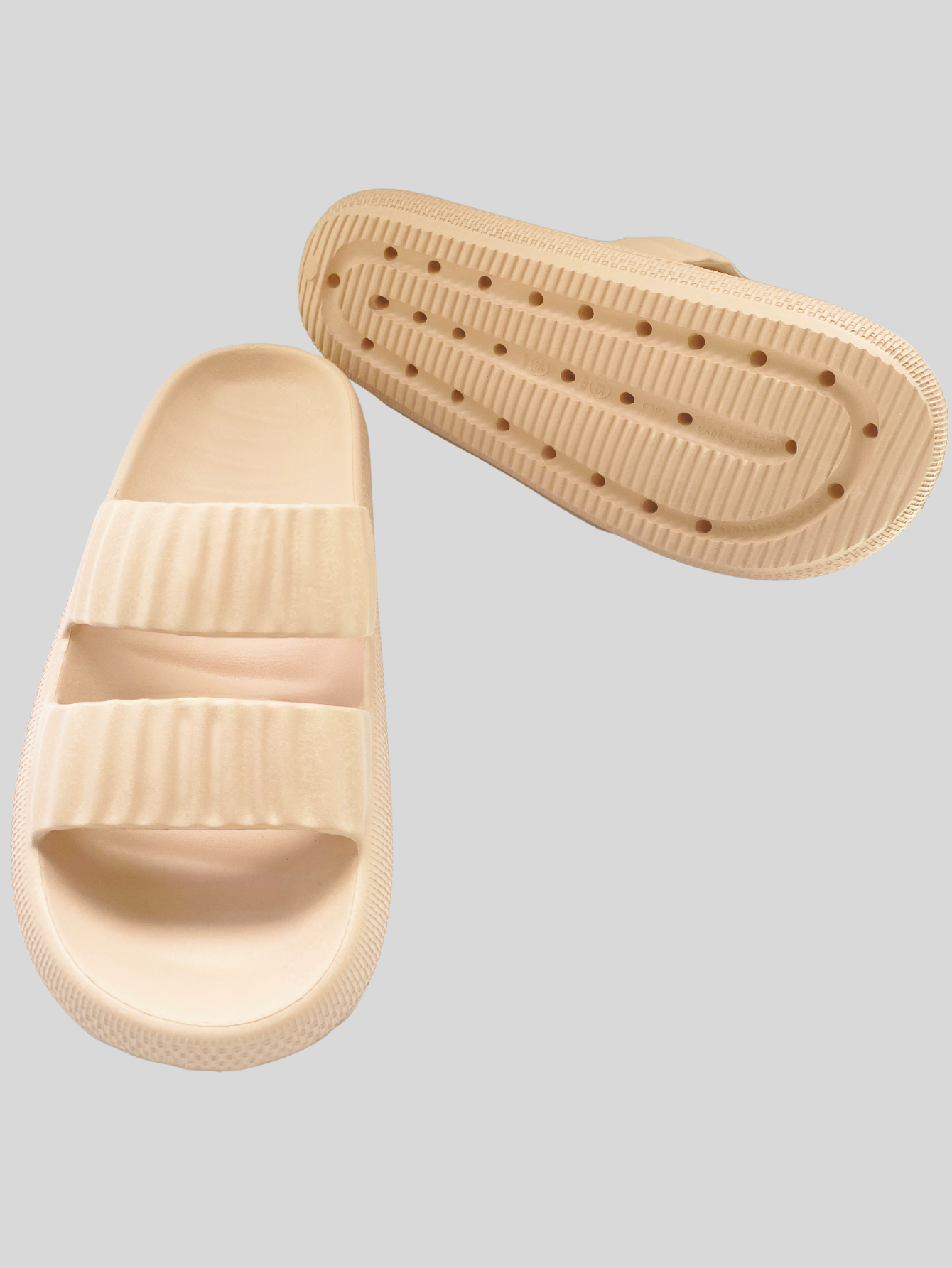 Foto 4 pulgar | Sandalias Para Mujer Para Alberca O Playa Sand-1010 Beige Sponch Antideslizante