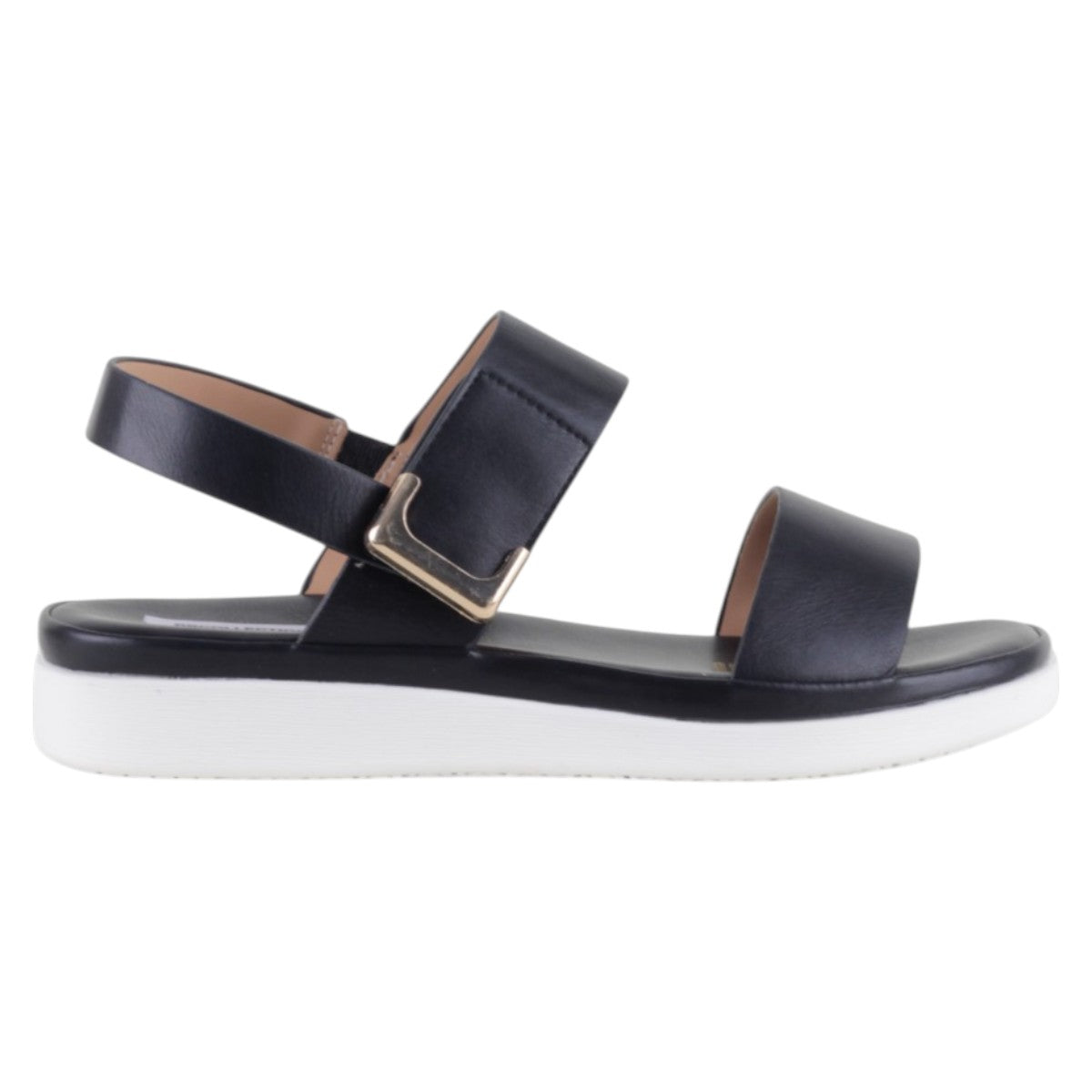 Foto 3 pulgar | Sandalias De Piso Exterior Piel Vegana Color Negro Para Mujer De Rbcollection