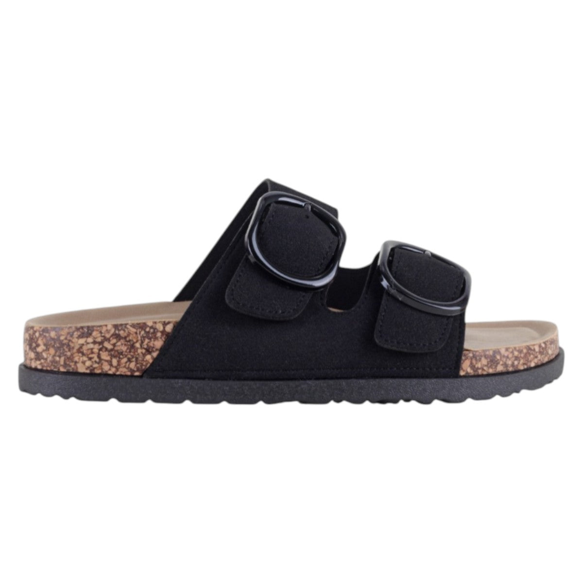 Foto 3 pulgar | Sandalias De Piso Exterior Gamuza Color Negro Para Mujer De Rbcollection