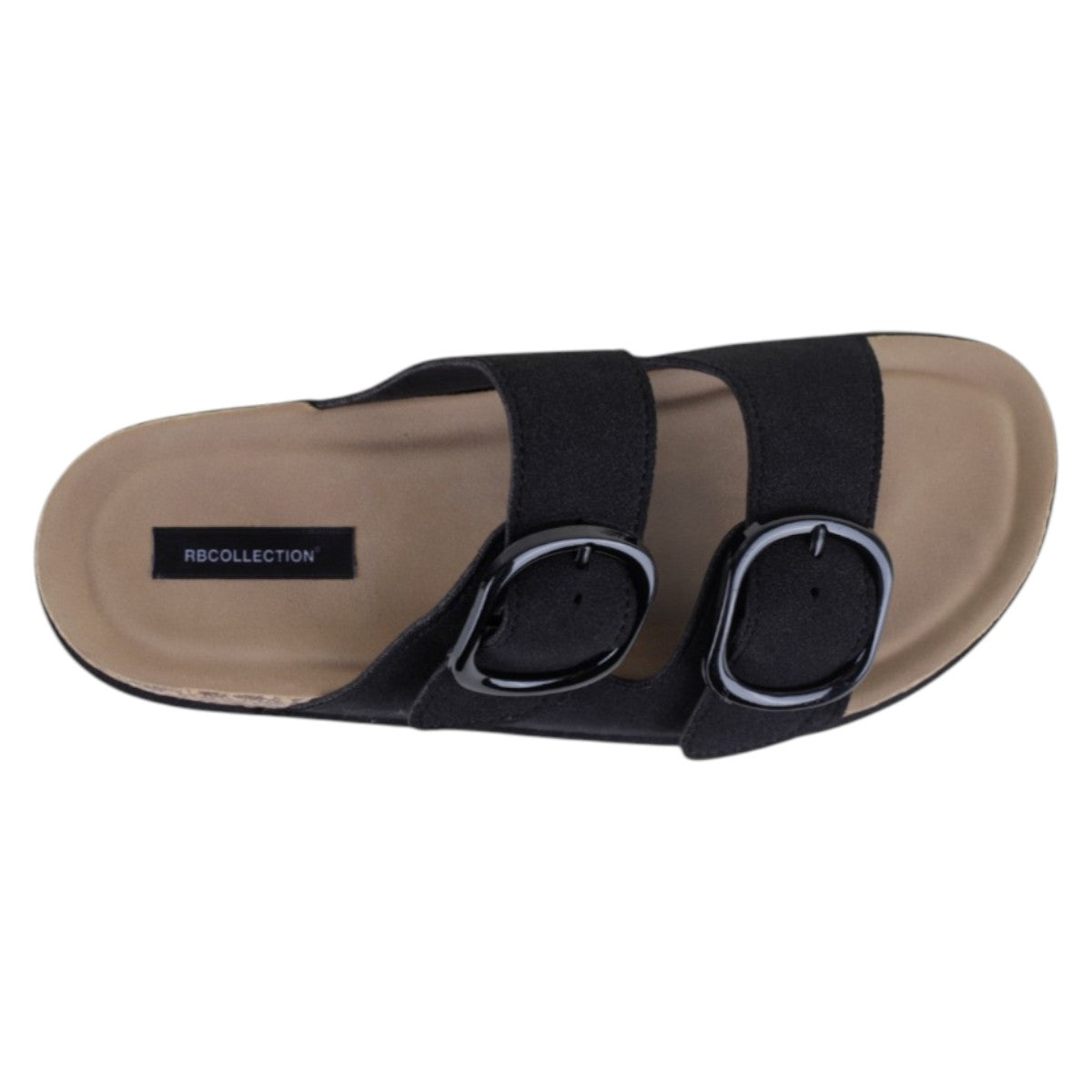Foto 4 pulgar | Sandalias De Piso Exterior Gamuza Color Negro Para Mujer De Rbcollection