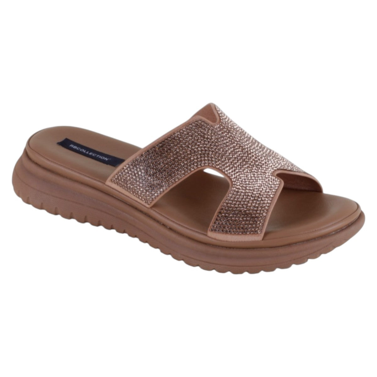 Sandalias De Piso Exterior Sintético Color Café Para Mujer De Rbcollection