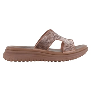 Foto 2 | Sandalias De Piso Exterior Sintético Color Café Para Mujer De Rbcollection