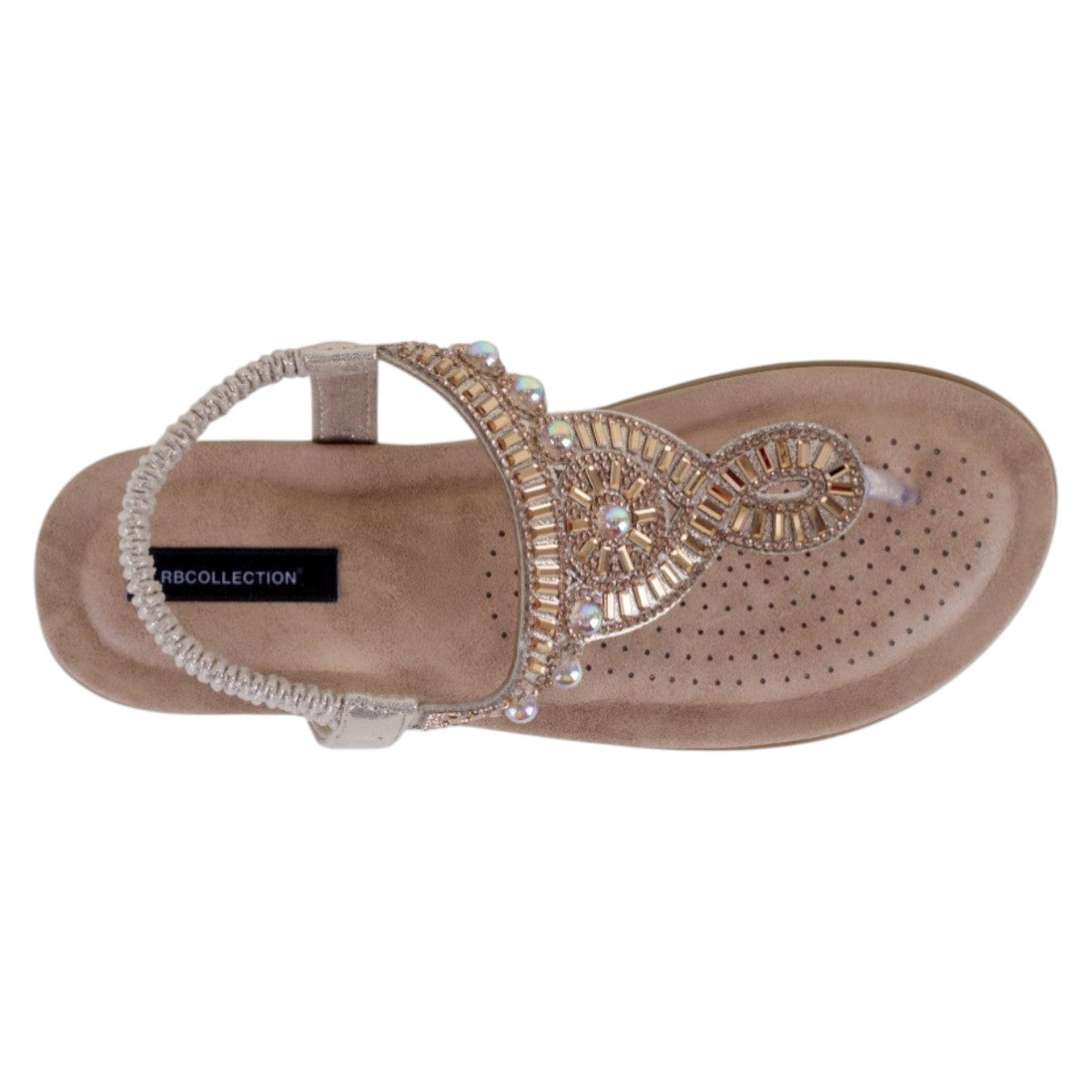 Foto 4 pulgar | Sandalias De Piso Exterior Sintético Color Café Para Mujer De Rbcollection