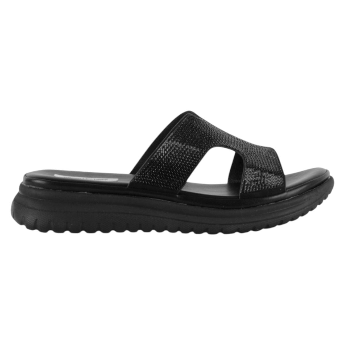 Foto 3 pulgar | Sandalias De Piso Exterior Textil Color Negro Para Mujer De Rbcollection