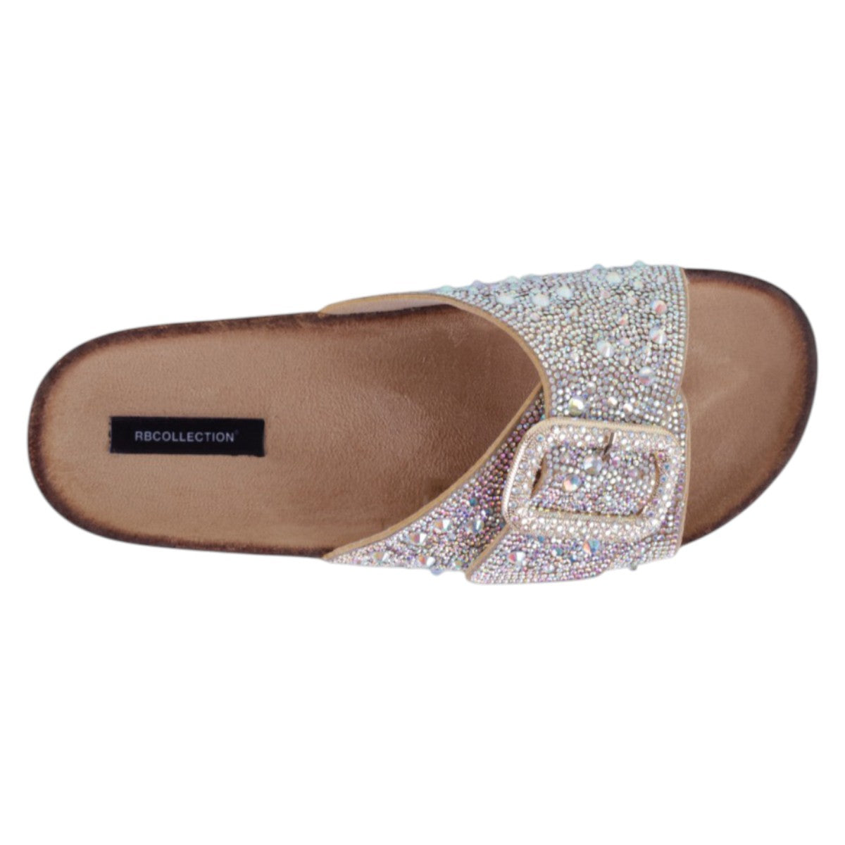 Foto 4 pulgar | Sandalias De Piso Exterior Sintético Color Plata Para Mujer De Rbcollection
