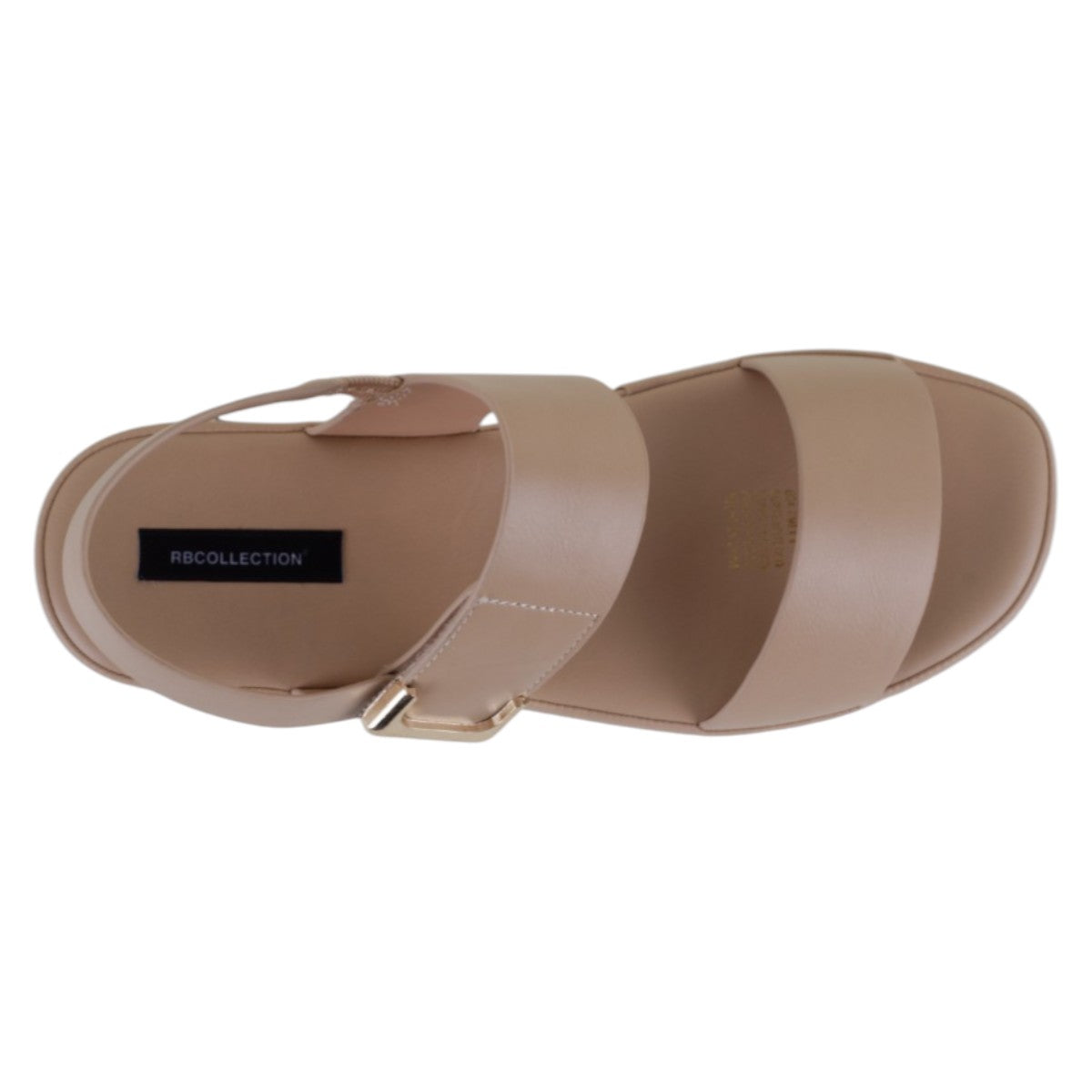 Foto 4 pulgar | Sandalias De Piso Exterior Piel Vegana Color Beige Para Mujer De Rbcollection