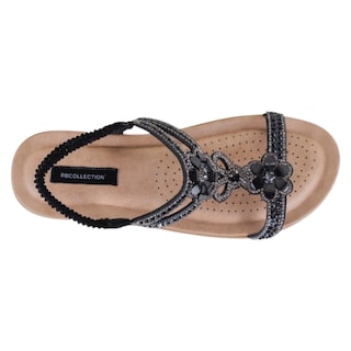 Foto 3 | Sandalias De Piso Exterior Sintético Color Negro Para Mujer De Rbcollection