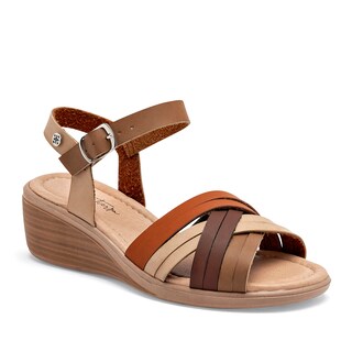 Foto 1 | Mora Tierra Sandalia Para Mujer Café Camel Beige