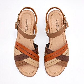 Foto 3 | Mora Tierra Sandalia Para Mujer Café Camel Beige