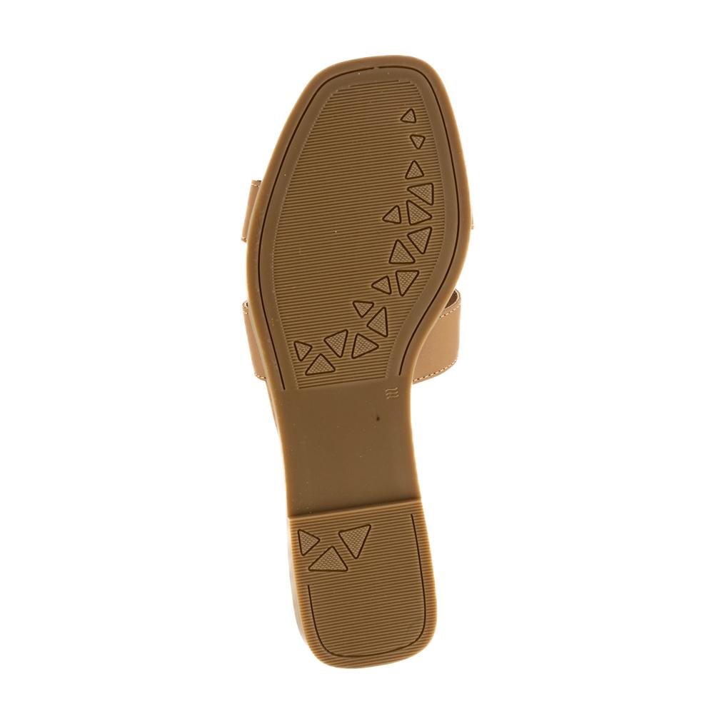 Foto 4 | Sandalia Tiras Flat Casual Brillo Para Mujer Walki Azula Cafe