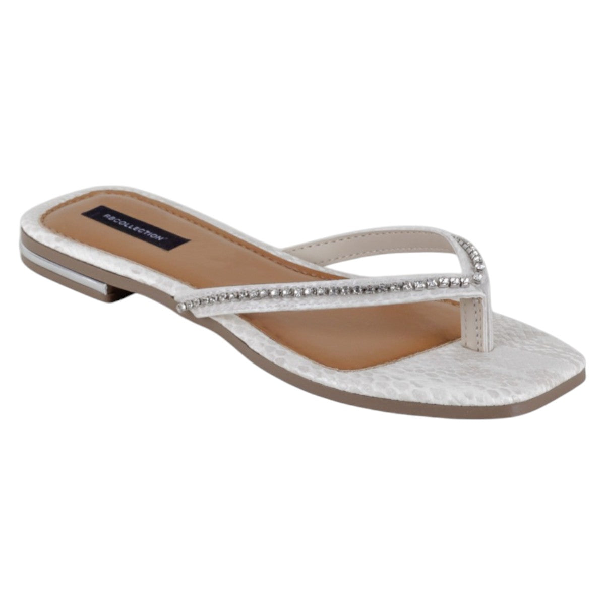Foto 2 pulgar | Sandalias De Piso Exterior Sintético Color Blanco Para Mujer De Rbbasics