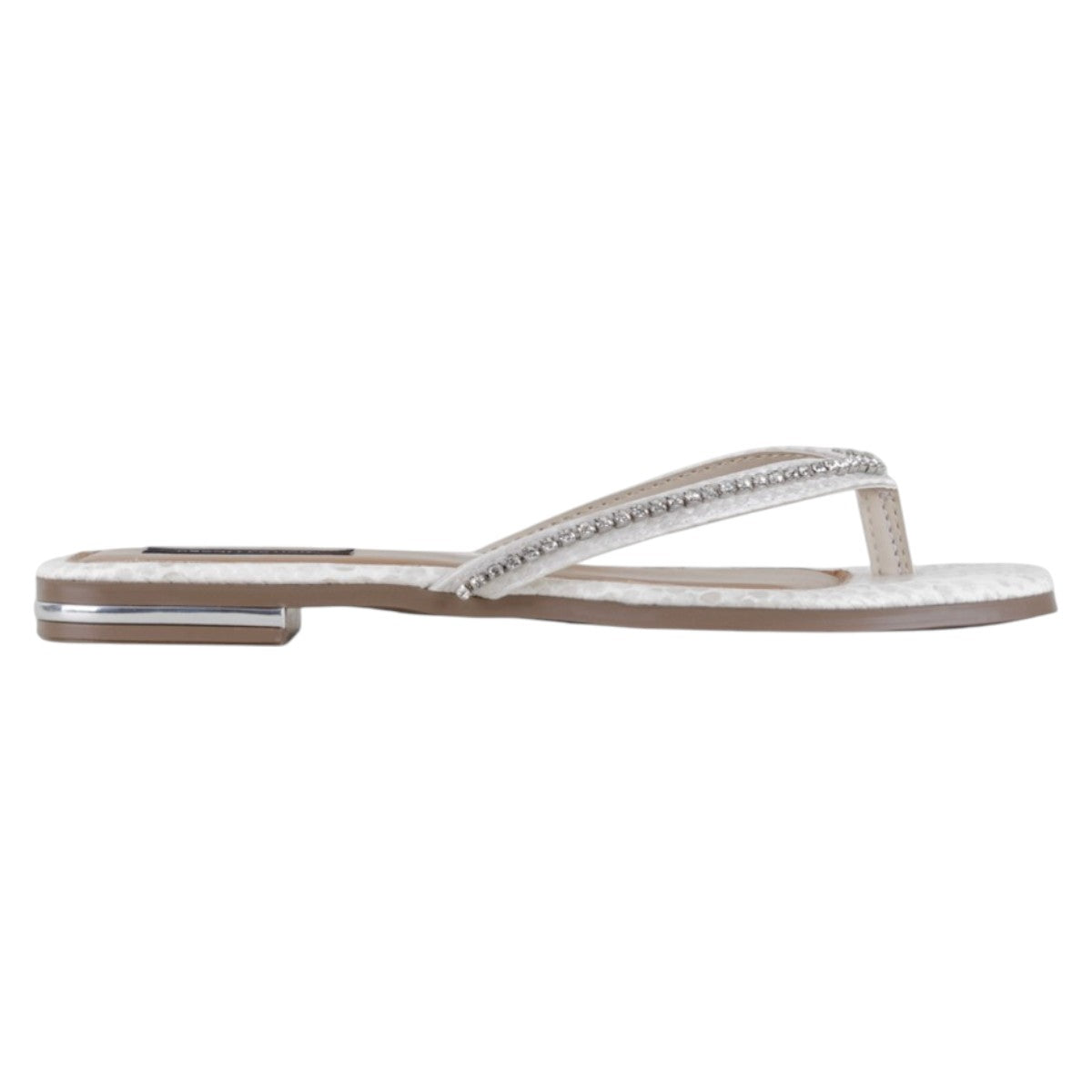 Foto 3 pulgar | Sandalias De Piso Exterior Sintético Color Blanco Para Mujer De Rbbasics
