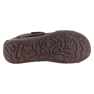 Foto 4 | Sandalias De Piso Exterior Piel Color Café Para Mujer De Rbcollection