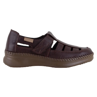 Foto 2 | Sandalias De Piso Exterior Piel Color Café Para Mujer De Rbcollection