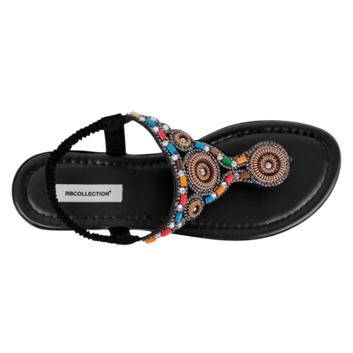 Foto 4 pulgar | Sandalias De Piso Exterior Sintético Color Negro Para Mujer De Rbbasics