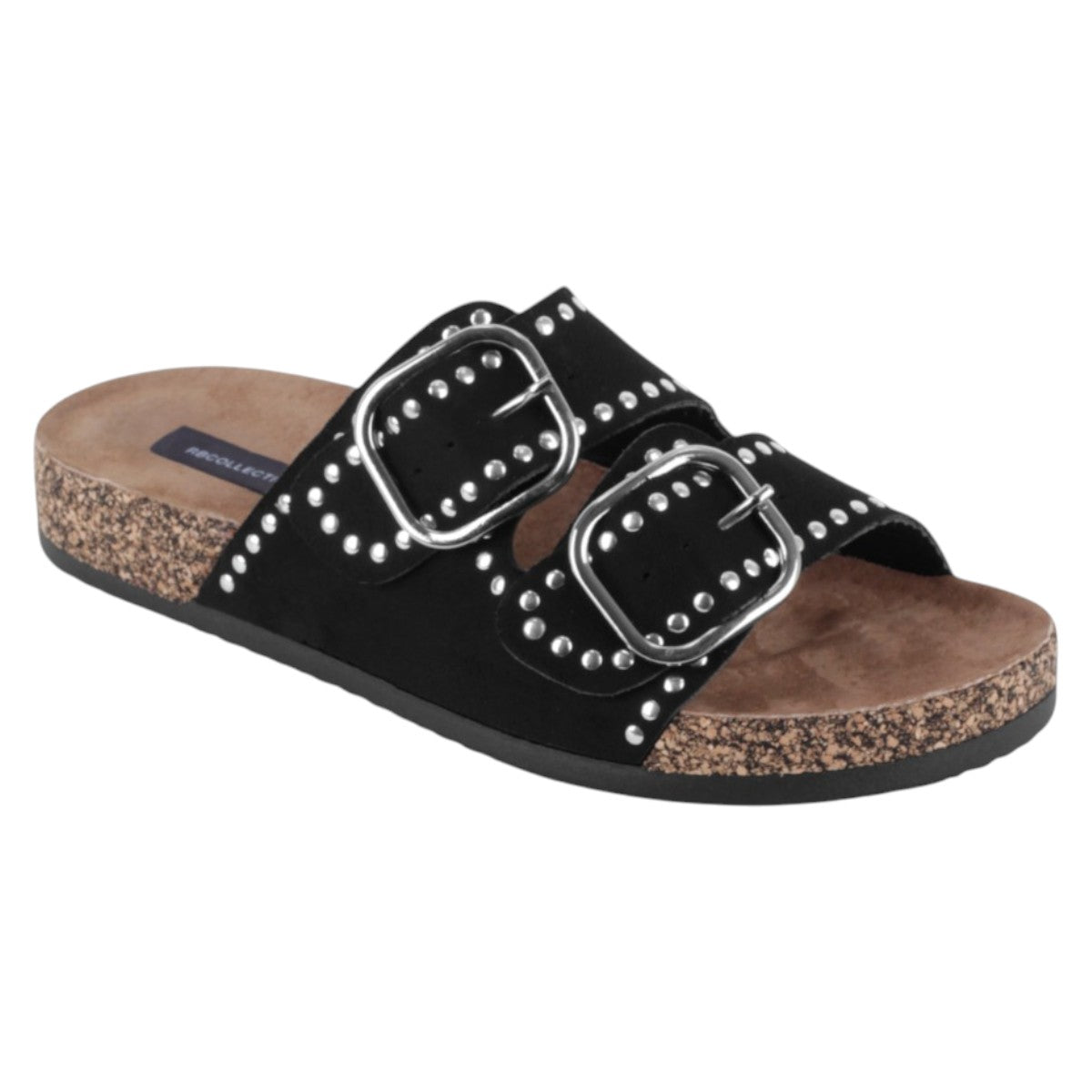 Foto 2 pulgar | Sandalias De Piso Exterior Gamuza Color Negro Para Mujer De Rbcollection
