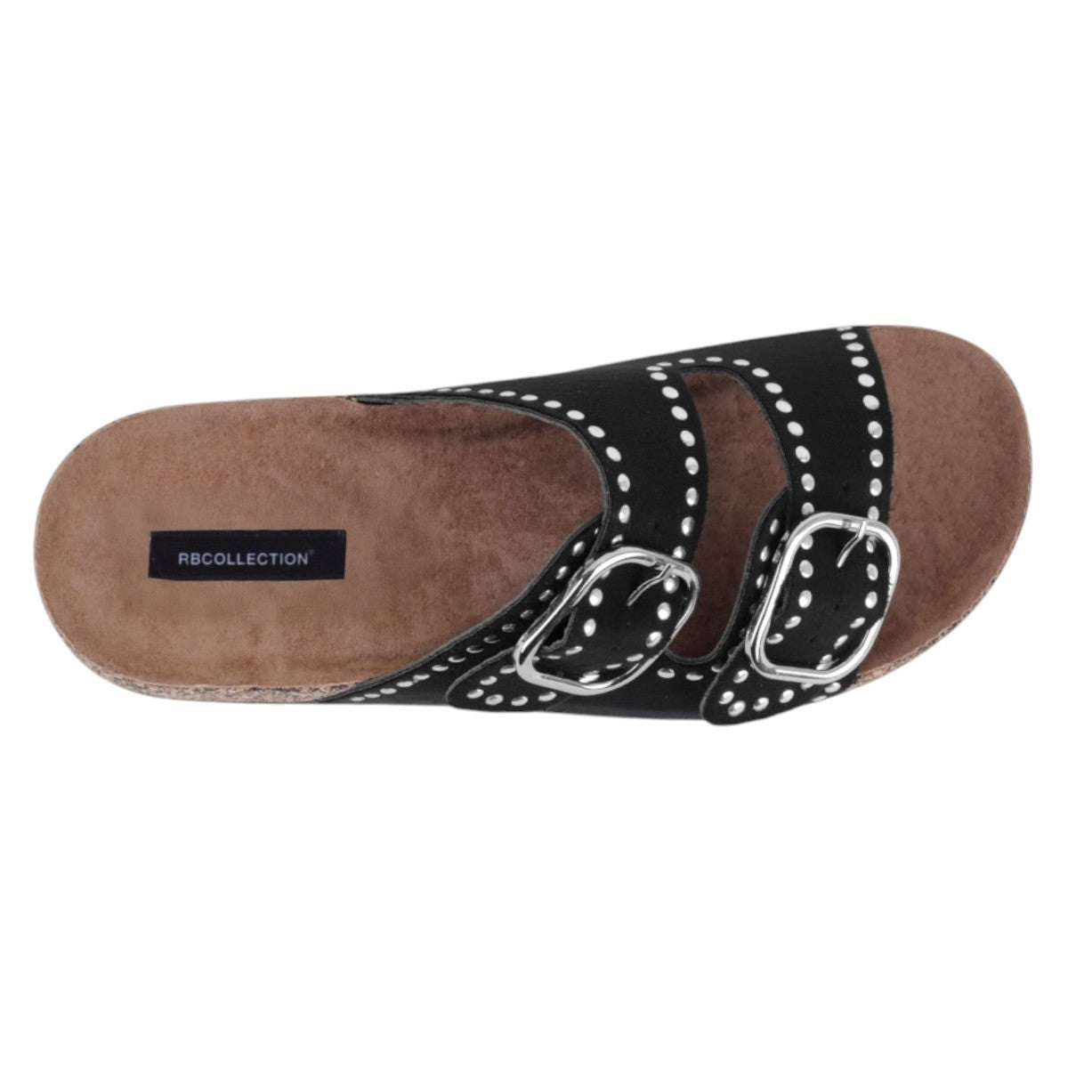 Foto 4 pulgar | Sandalias De Piso Exterior Gamuza Color Negro Para Mujer De Rbcollection