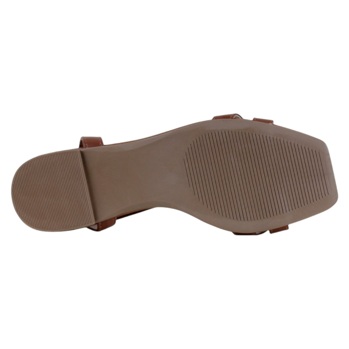 Foto 5 pulgar | Sandalias De Piso Exterior Piel Vegana Color Café Para Mujer De Rbbasics