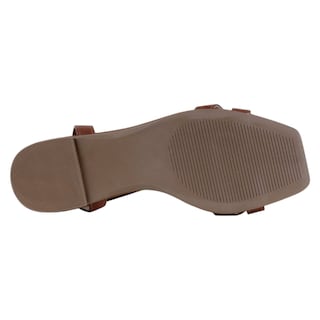 Foto 4 | Sandalias De Piso Exterior Piel Vegana Color Café Para Mujer De Rbbasics
