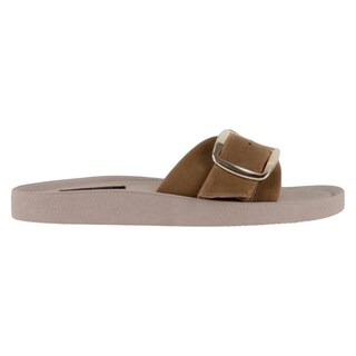Foto 2 | Sandalias De Piso Exterior Textil Color Café Para Mujer De Rbbasics