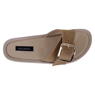 Foto 3 | Sandalias De Piso Exterior Textil Color Café Para Mujer De Rbbasics