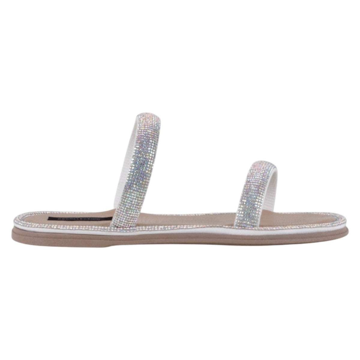 Foto 2 | Sandalias De Piso Exterior Sintético Color Plata Para Mujer De Rbcollection