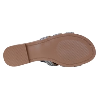 Foto 4 | Sandalias De Piso Exterior Sintético Color Plata Para Mujer De Rbcollection