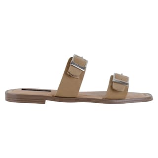 Foto 2 | Sandalias De Piso Exterior Textil Color Café Para Mujer De Rbbasics