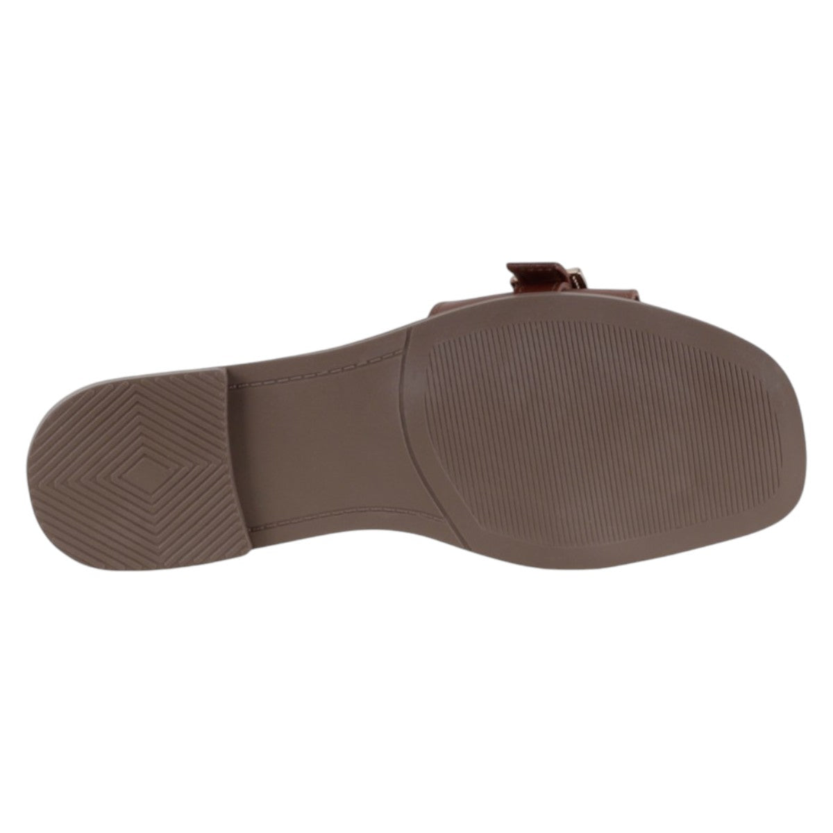 Foto 5 pulgar | Sandalias De Piso Exterior Piel Vegana Color Café Para Mujer De Rbbasics