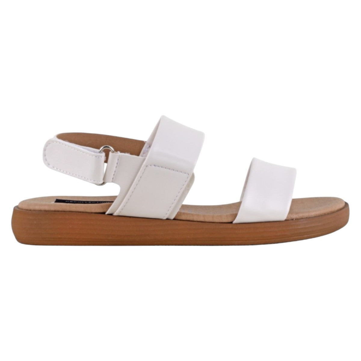 Foto 3 pulgar | Sandalias De Piso Exterior Piel Vegana Color Blanco Para Mujer De Rbcollection