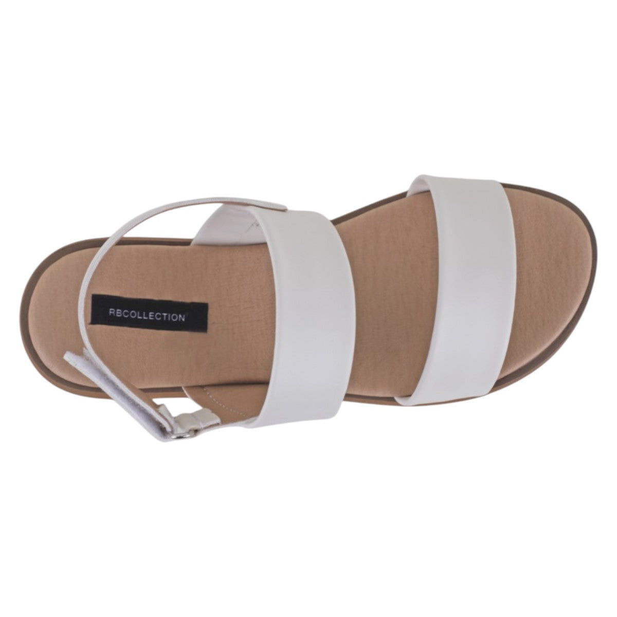 Foto 4 pulgar | Sandalias De Piso Exterior Piel Vegana Color Blanco Para Mujer De Rbcollection