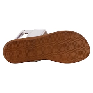 Foto 4 | Sandalias De Piso Exterior Piel Vegana Color Blanco Para Mujer De Rbcollection