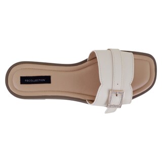 Foto 3 | Sandalias De Piso Exterior Piel Vegana Color Beige Para Mujer De Rbbasics