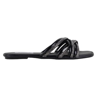 Foto 2 | Sandalias De Piso Exterior Sintético Color Negro Para Mujer De Rbbasics