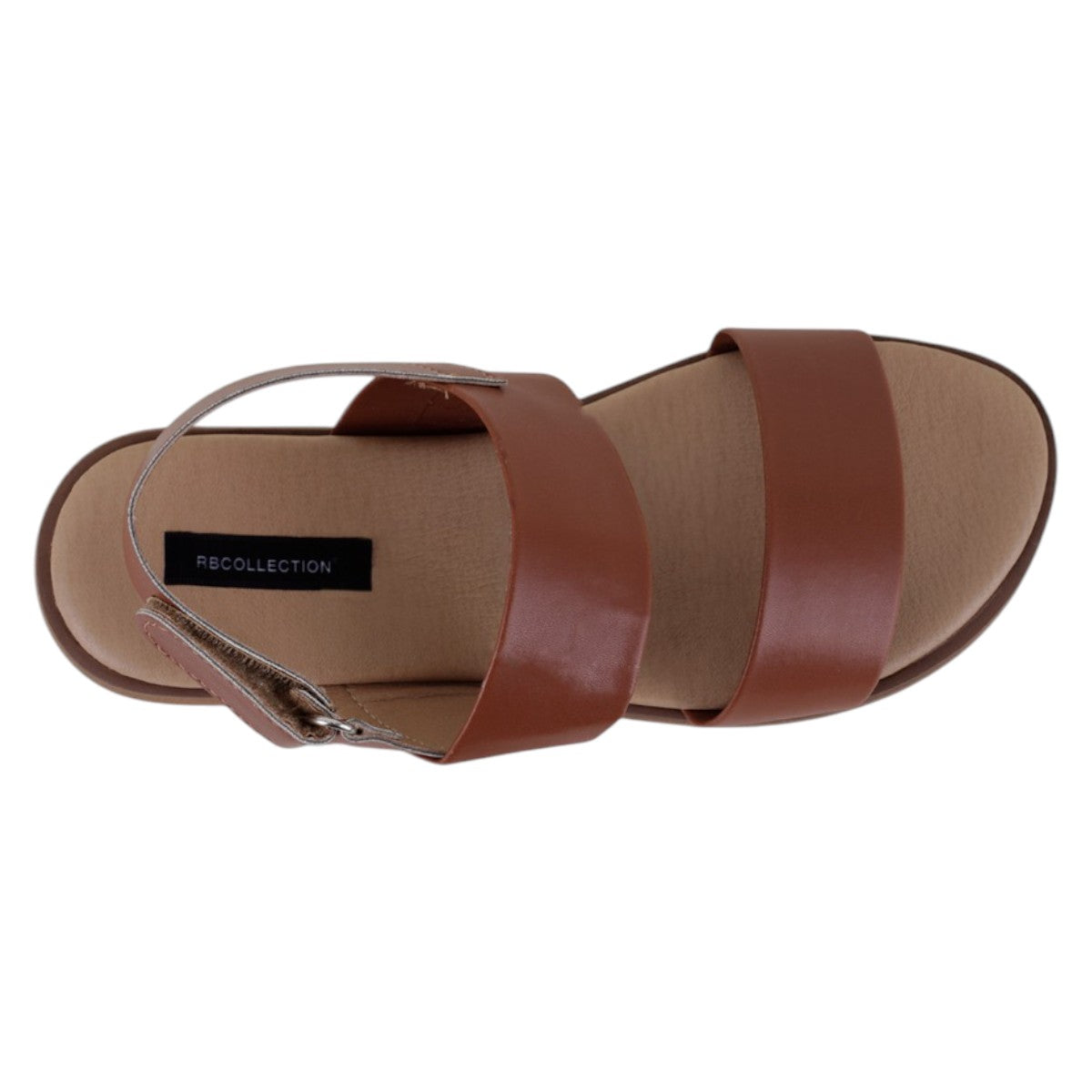 Foto 4 pulgar | Sandalias De Piso Exterior Piel Vegana Color Café Para Mujer De Rbcollection