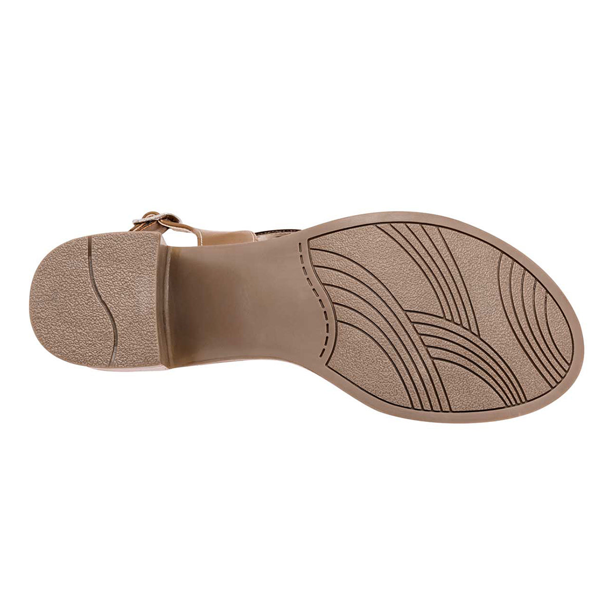 Foto 4 pulgar | Sandalia Con Tacón Exterior Sintético RBCOLLECTION Color Camel Para Mujer