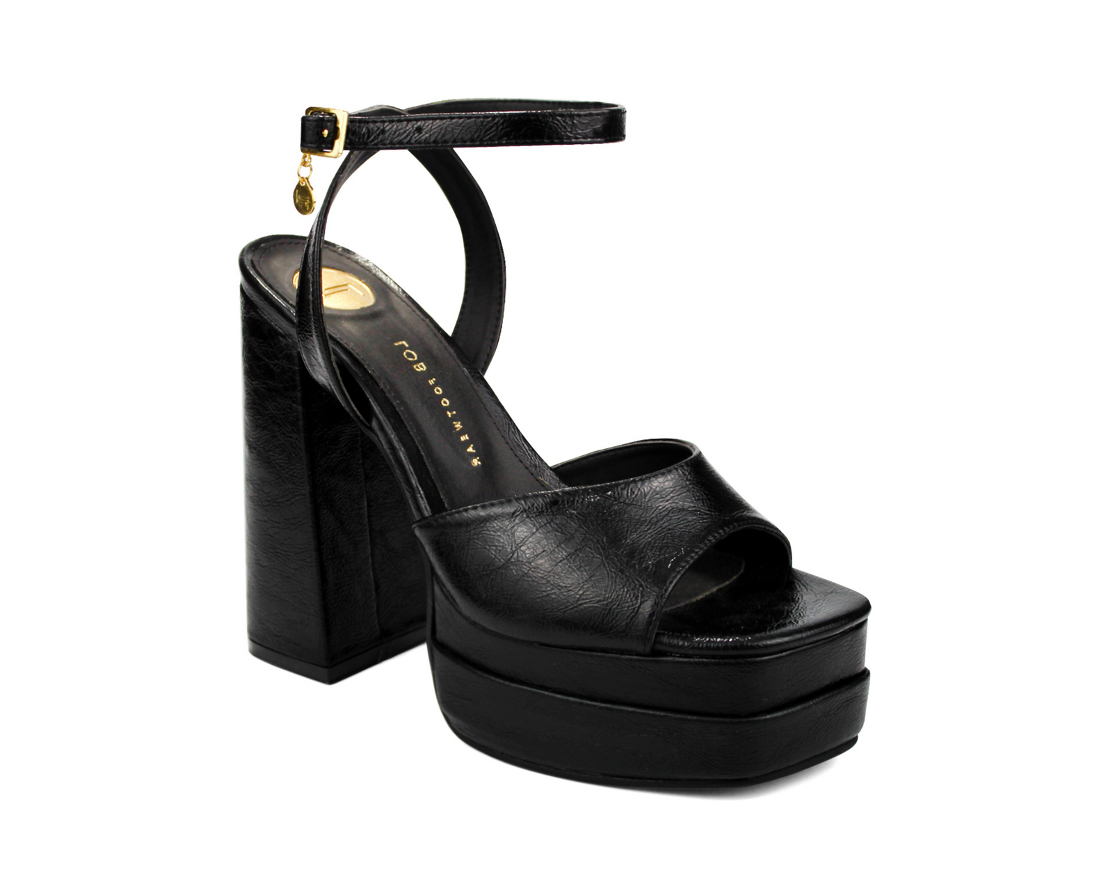 Sandalia Lob Footwear color Negro para Mujer