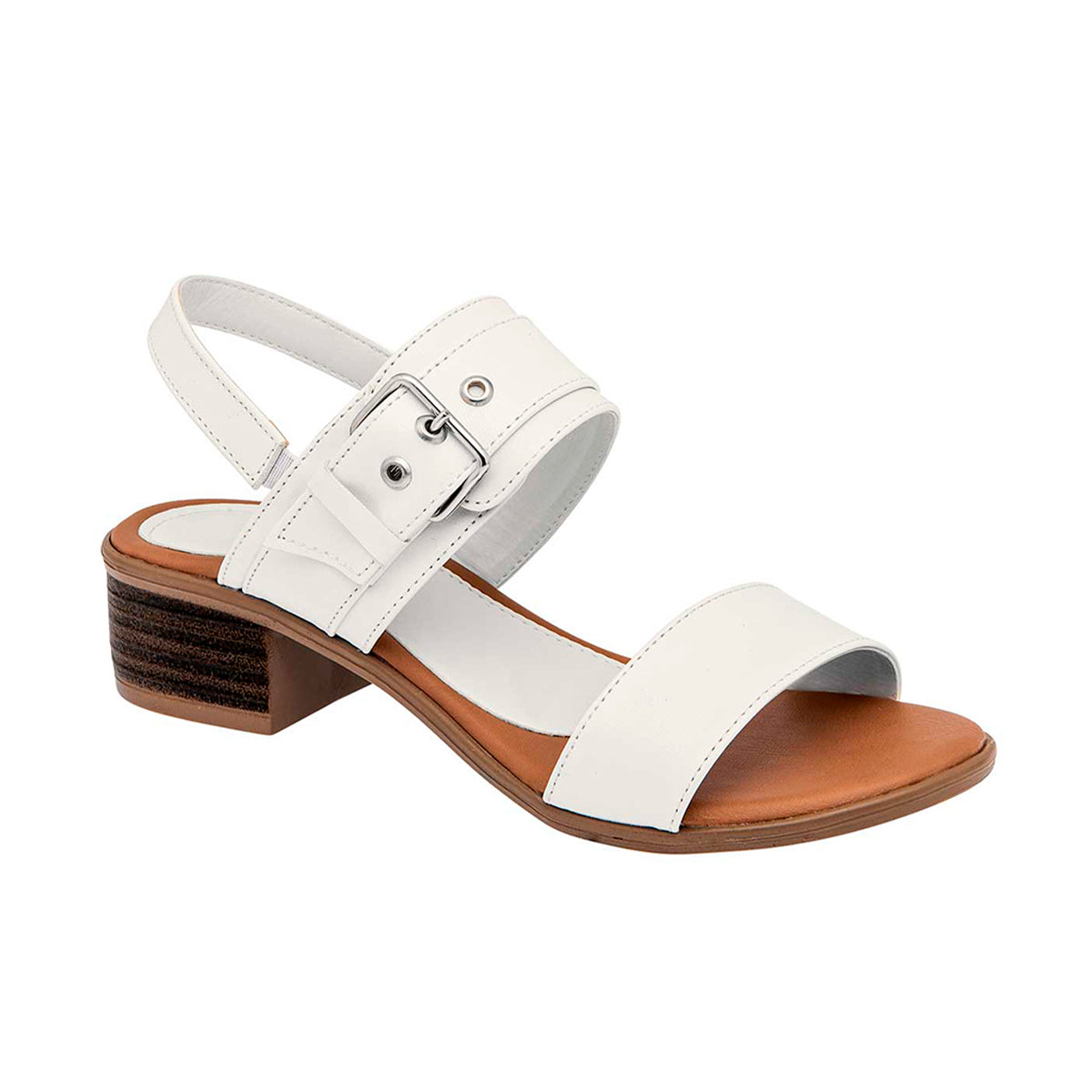 Sandalias con Tacón Rbbasics color Blanco para Mujer