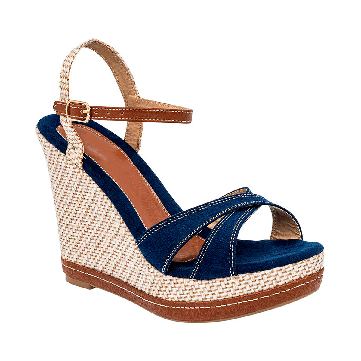 Sandalias con Plataforma Rbbasics color Azul Marino para Mujer