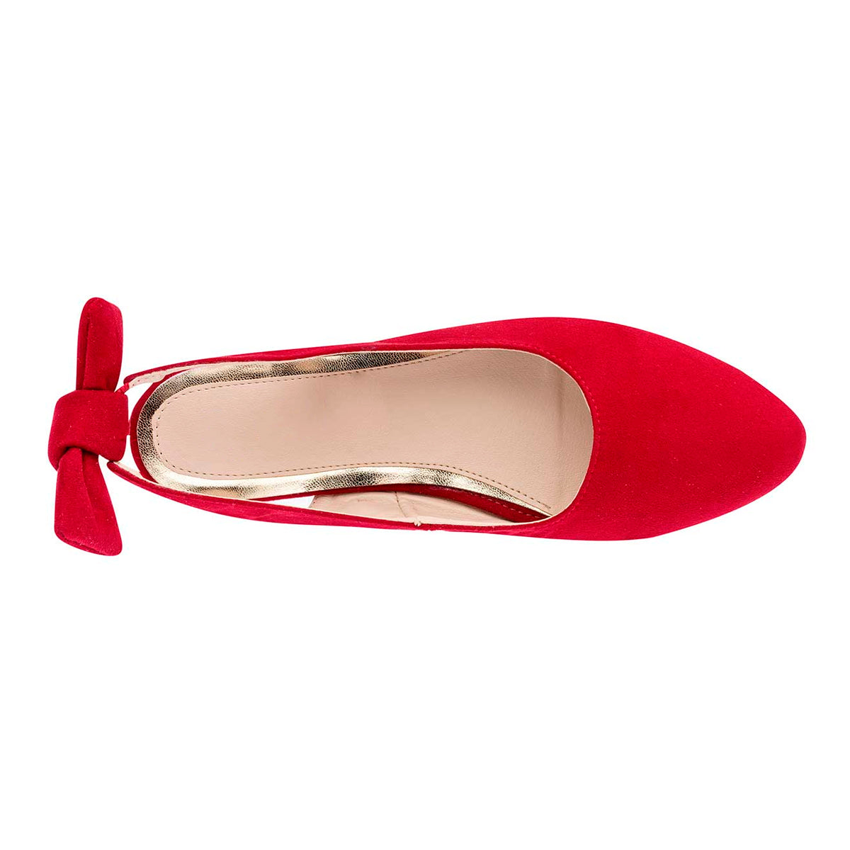 Foto 2 | Sandalias De Piso Exterior Textil Rbbasics color Rojo para Mujer