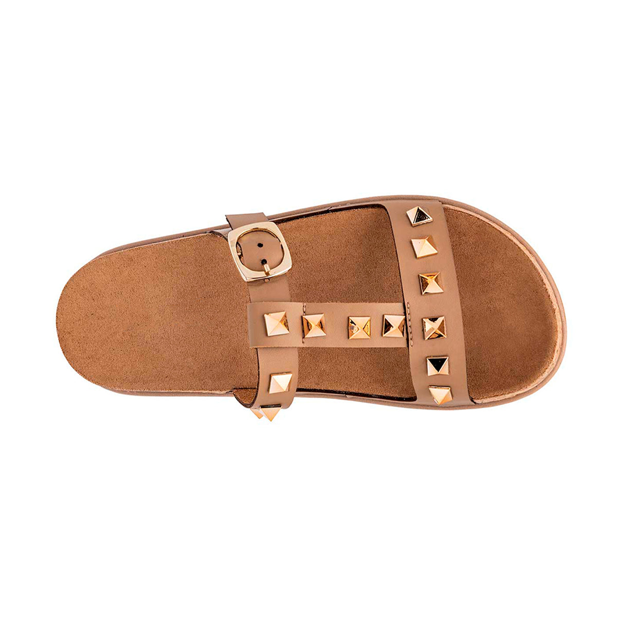 Foto 2 | Sandalias de Piso para Mujer Rbbasics color Beige