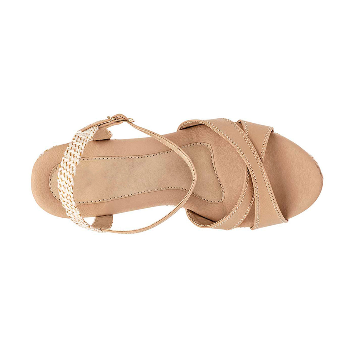 Foto 4 pulgar | Sandalias con Plataforma Rbbasics color Beige  para Mujer