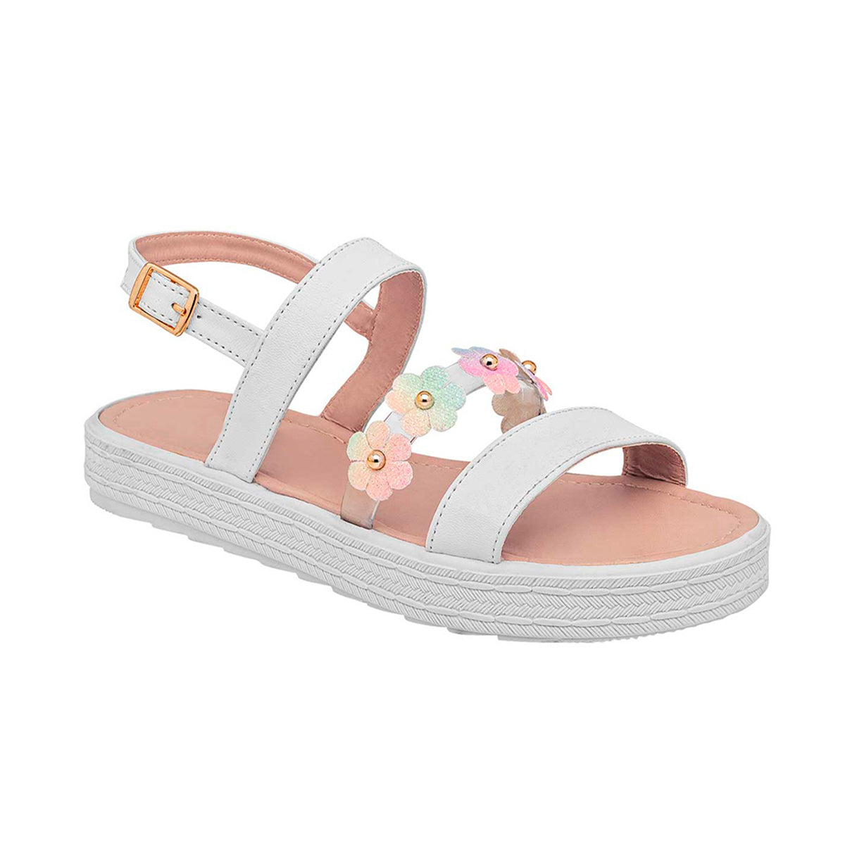 Sandalias de Piso para Mujer Rbbasics color Blanco