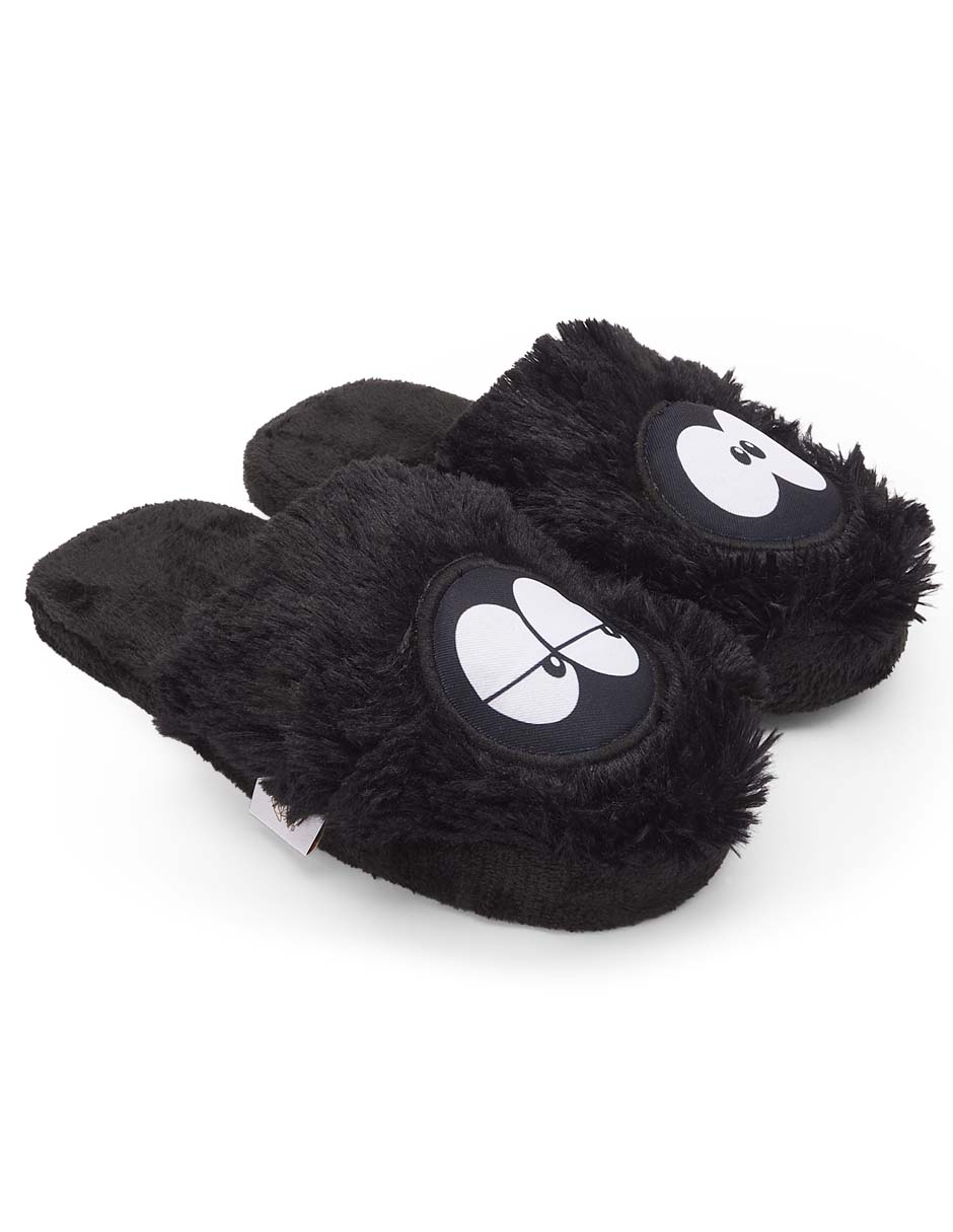 Pantuflas Erizo Clothing Monstruo color Negro para Mujer